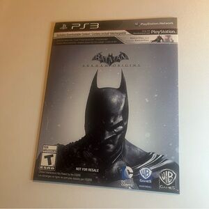 Batman Arkham Origins New DC PS3 PlayStation 3 Sony Video Game Disc Promo Sleeve
